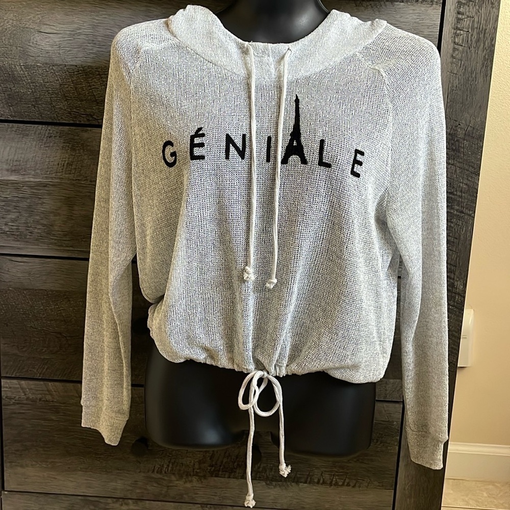 H&M Divided Mesh Long Sleeve Top